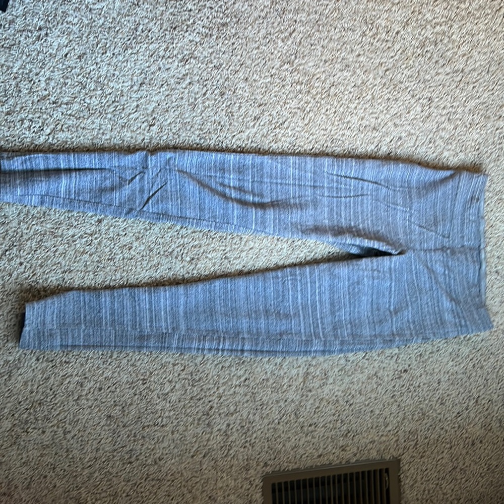 Gray and White Leggings